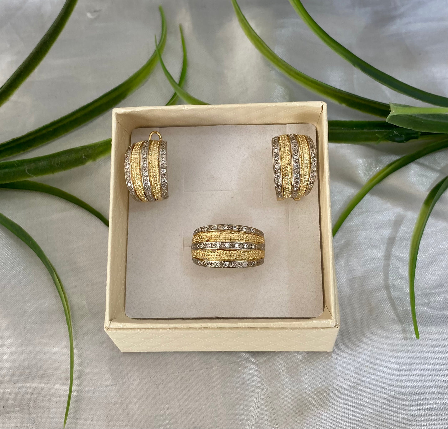 Juego Bicolor con Zirconias