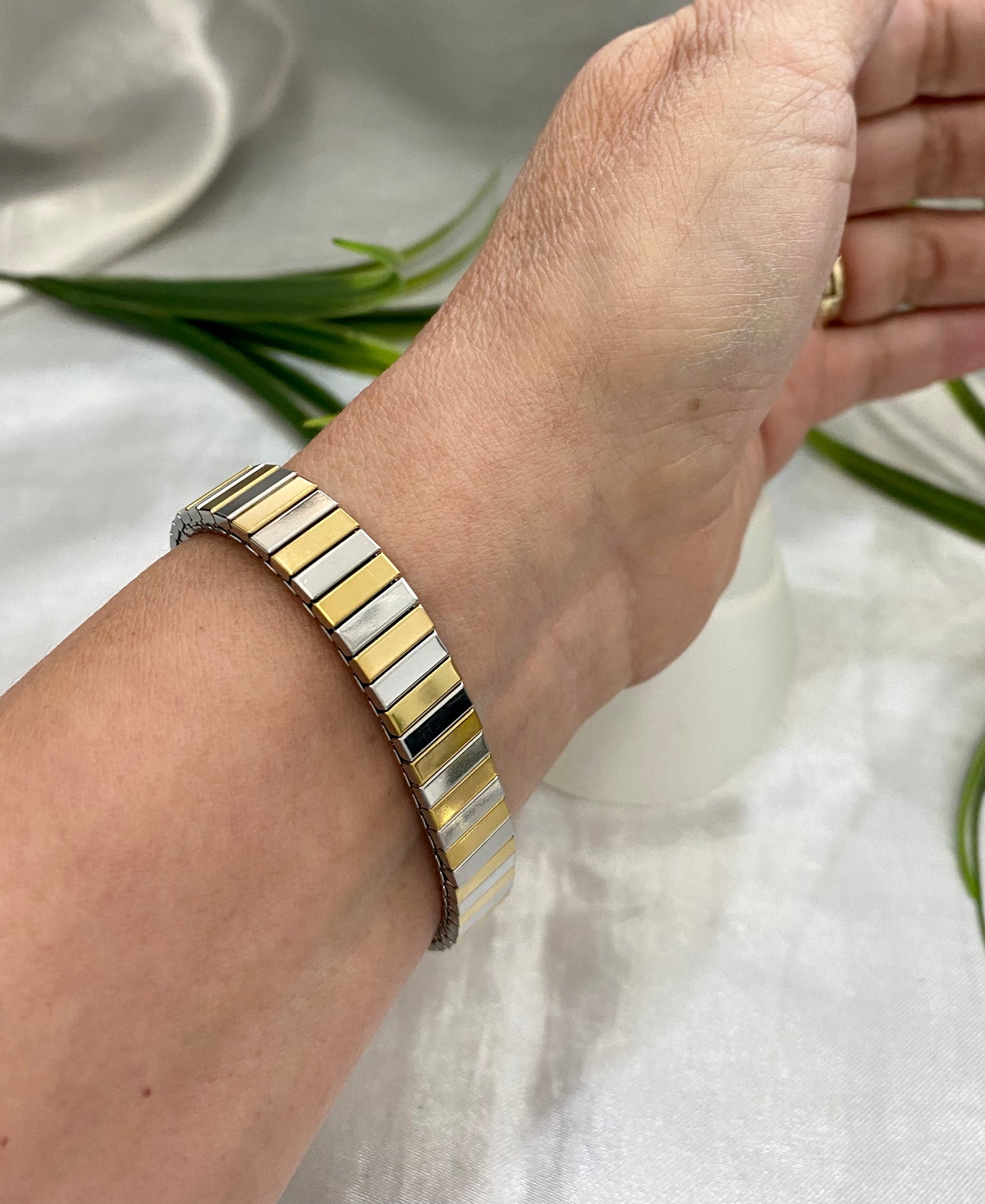 Pulsera elástica bicolor Italiana