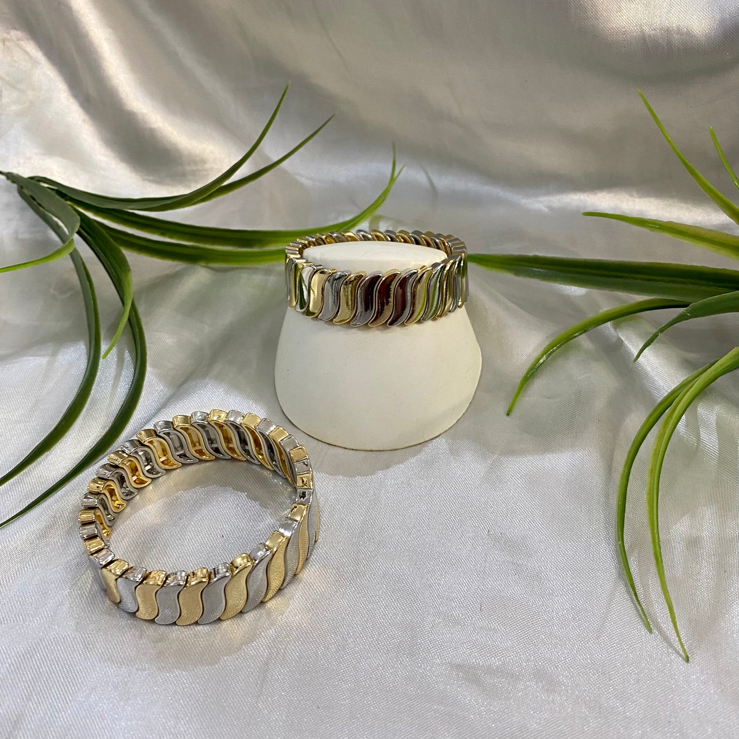 Brazalete de Acero Bicolor