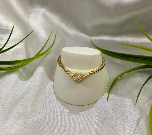 Pulsera Broche huella Zirconia