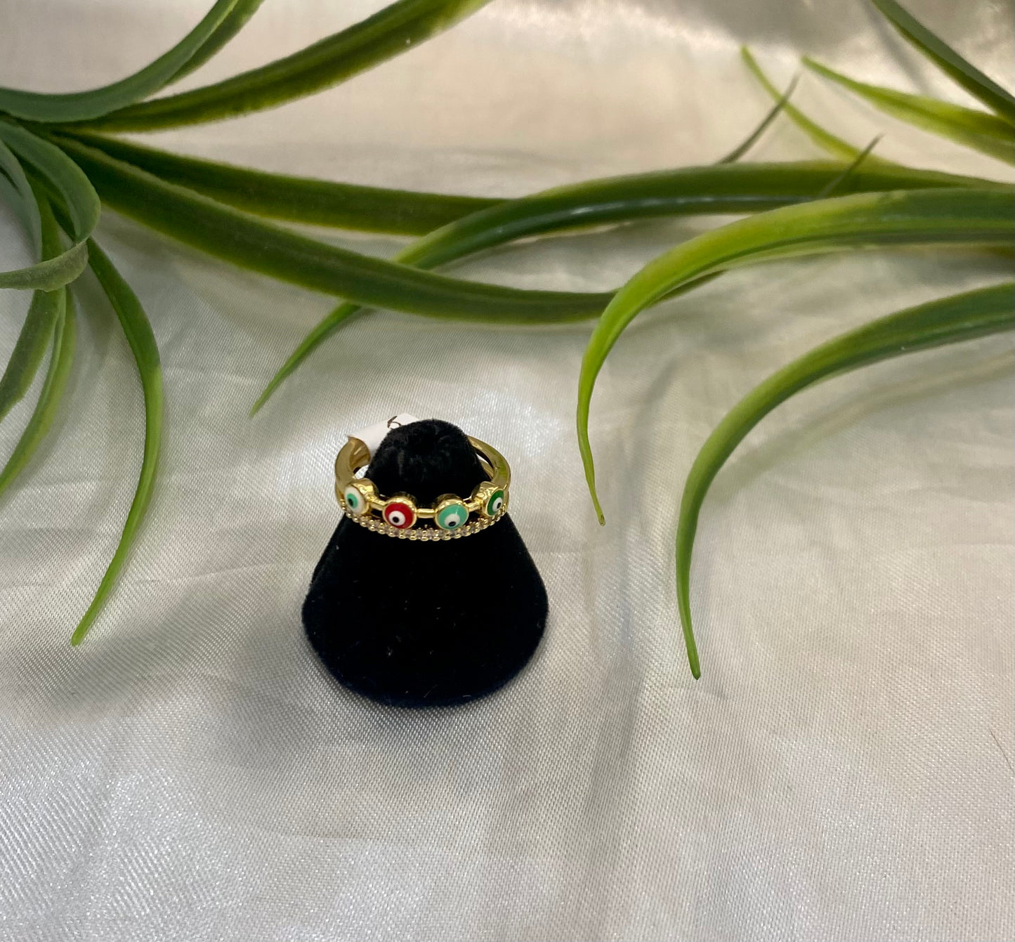 Anillo doble con ojitos