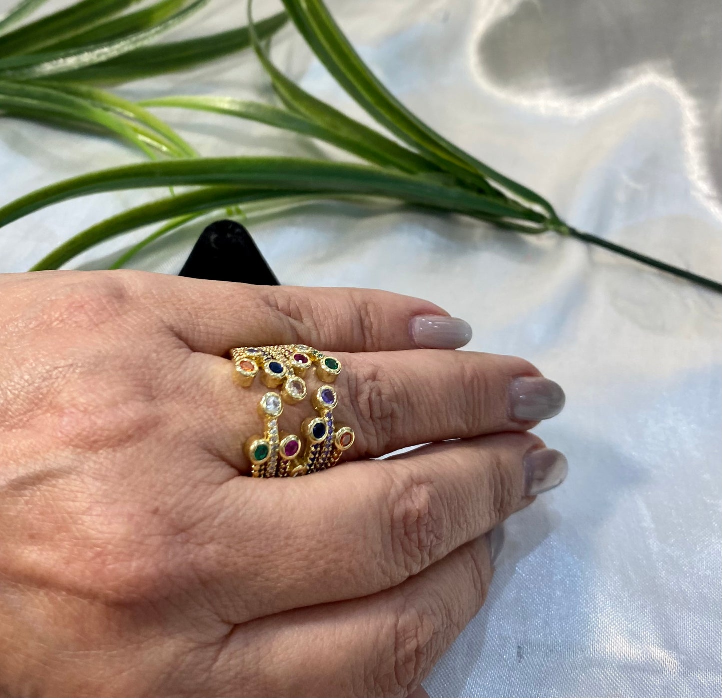 Anillo galáctico de colores