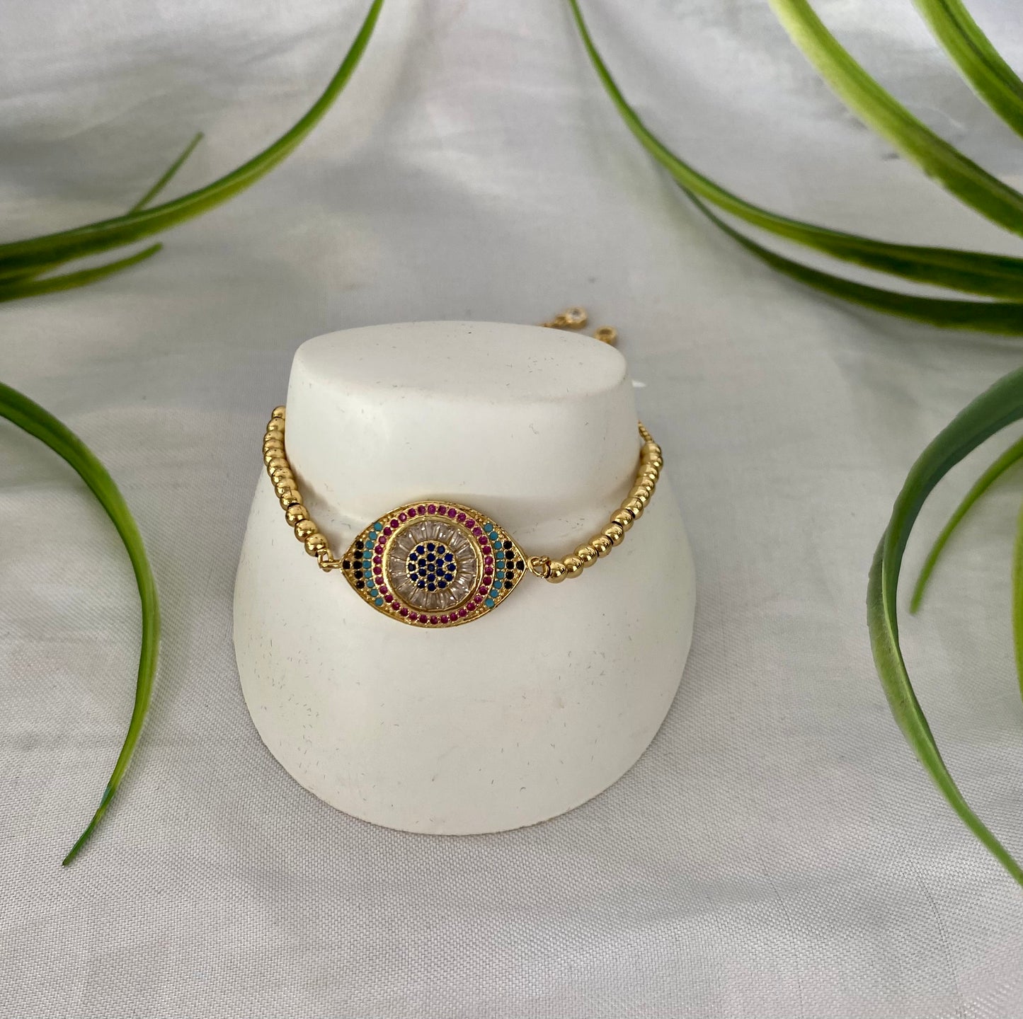 Pulsera de elevador con ojo de micropave