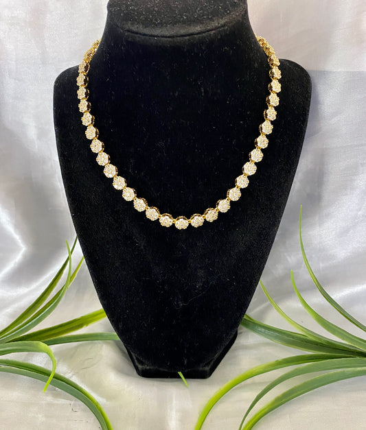 Gargantilla Flor Zirconia