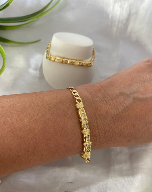 Pulso con barra zirconias