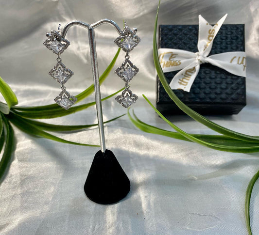 Aretes colgantes 3 rombos