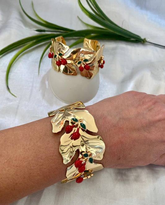 Brazalete hoja cereza