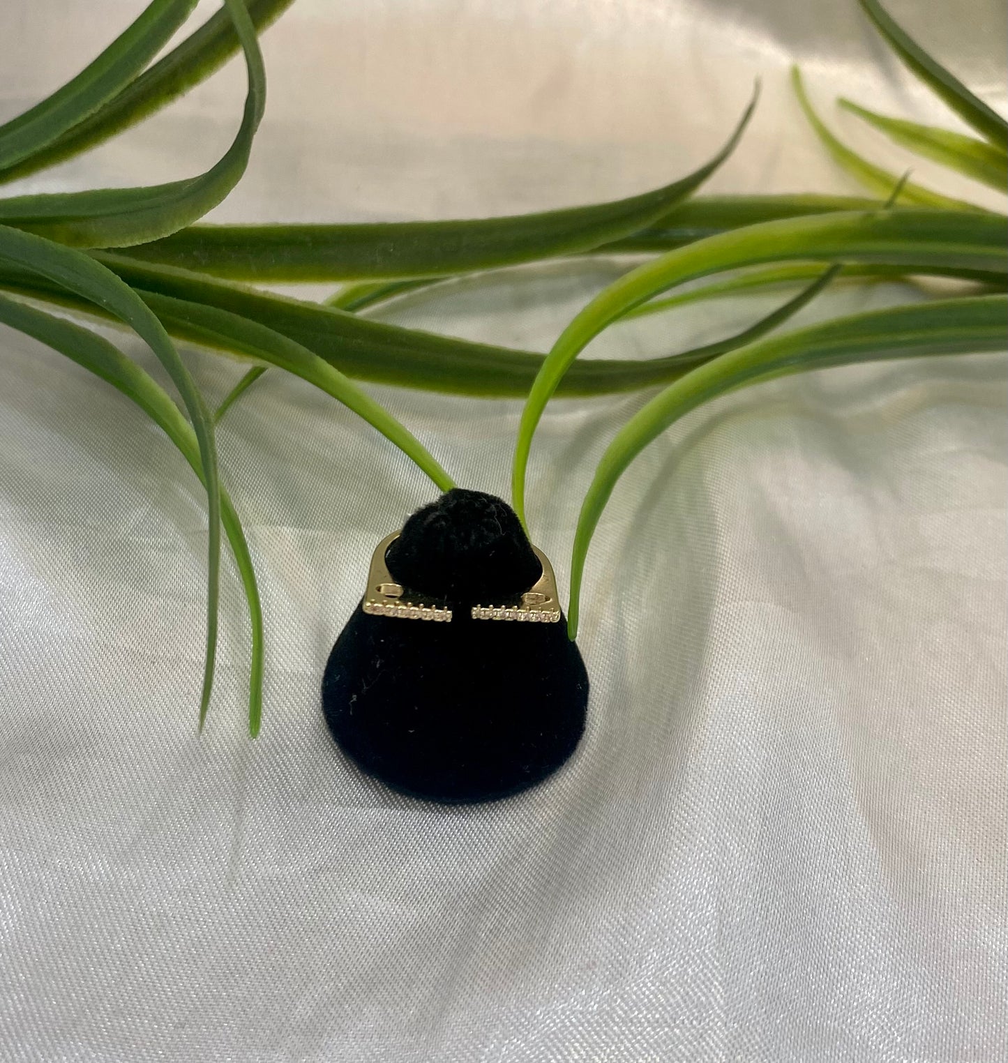 Anillo con Zirconia abierto