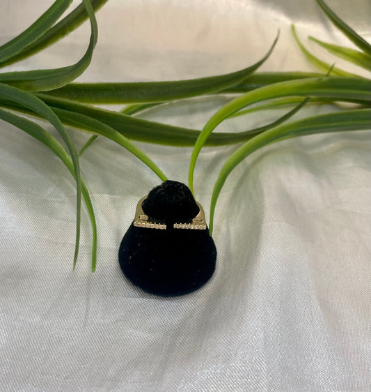 Anillo con Zirconia abierto