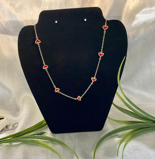 Cadena corazones