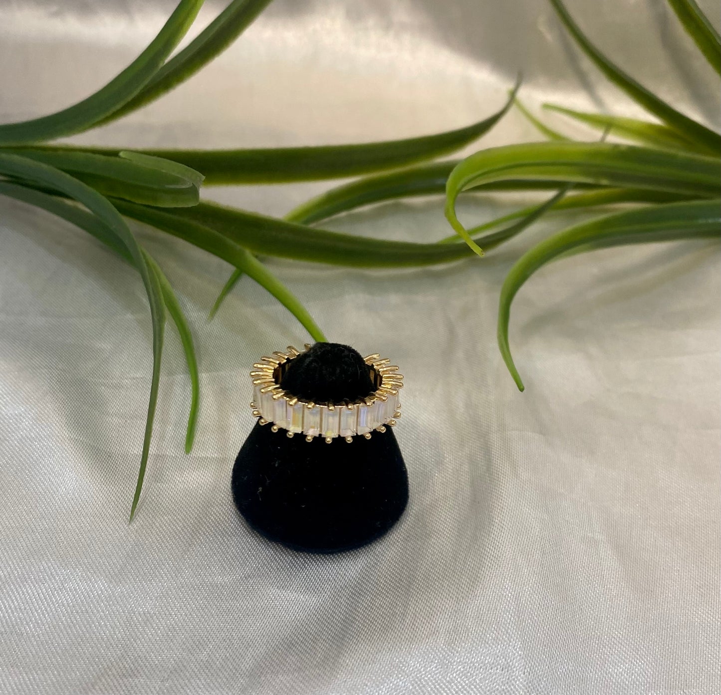 Anillo tipo baguette