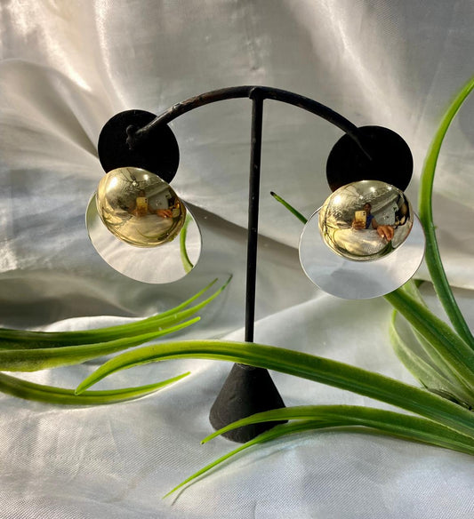 Aretes bicolor , Chapa de oro