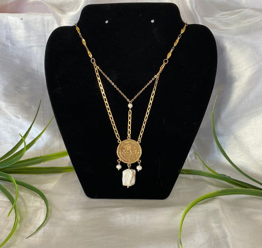 Collar de 5 pesos con Perla cultivada