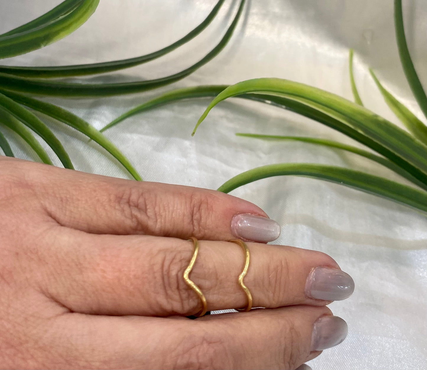 Anillo doble de medio dedo