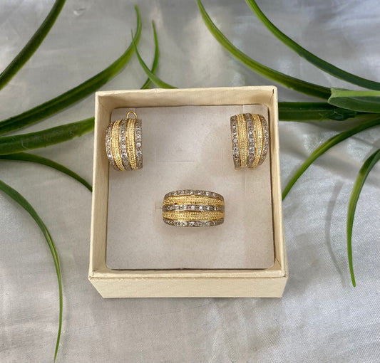 Juego Bicolor con Zirconias