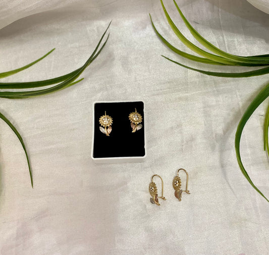 Aretes girasol florentino