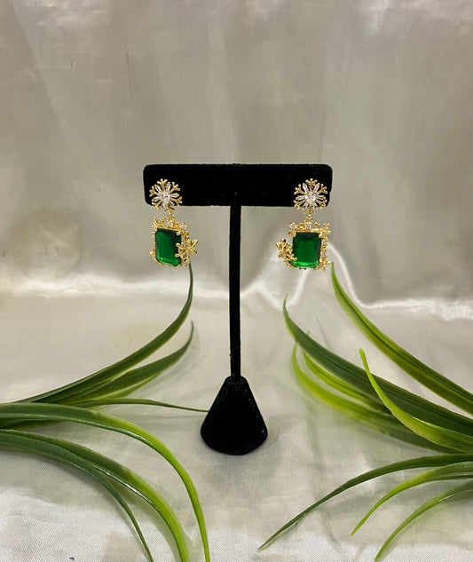 Aretes Invierno Esmeralda