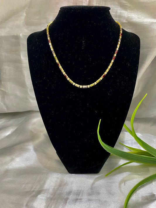 Gargantilla Zirconia de colores