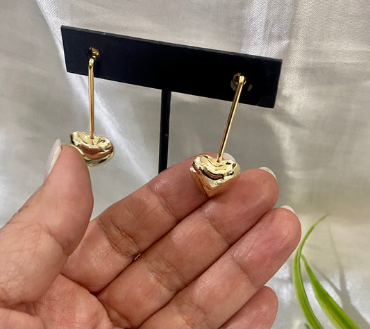 Arete columpio corazón inflado