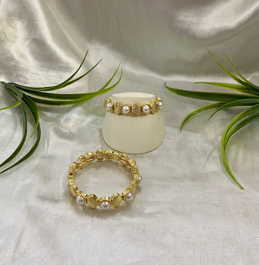 Brazalete concha y Perla