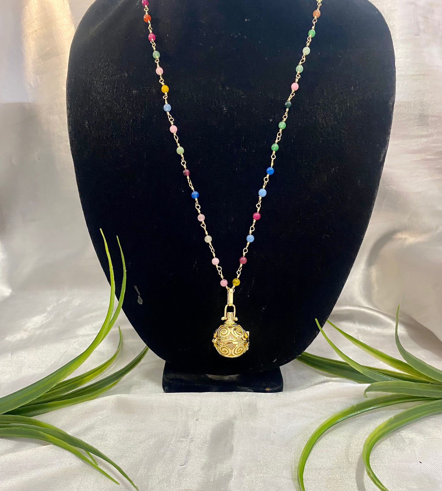Collar con llamador de Ángel redondo
