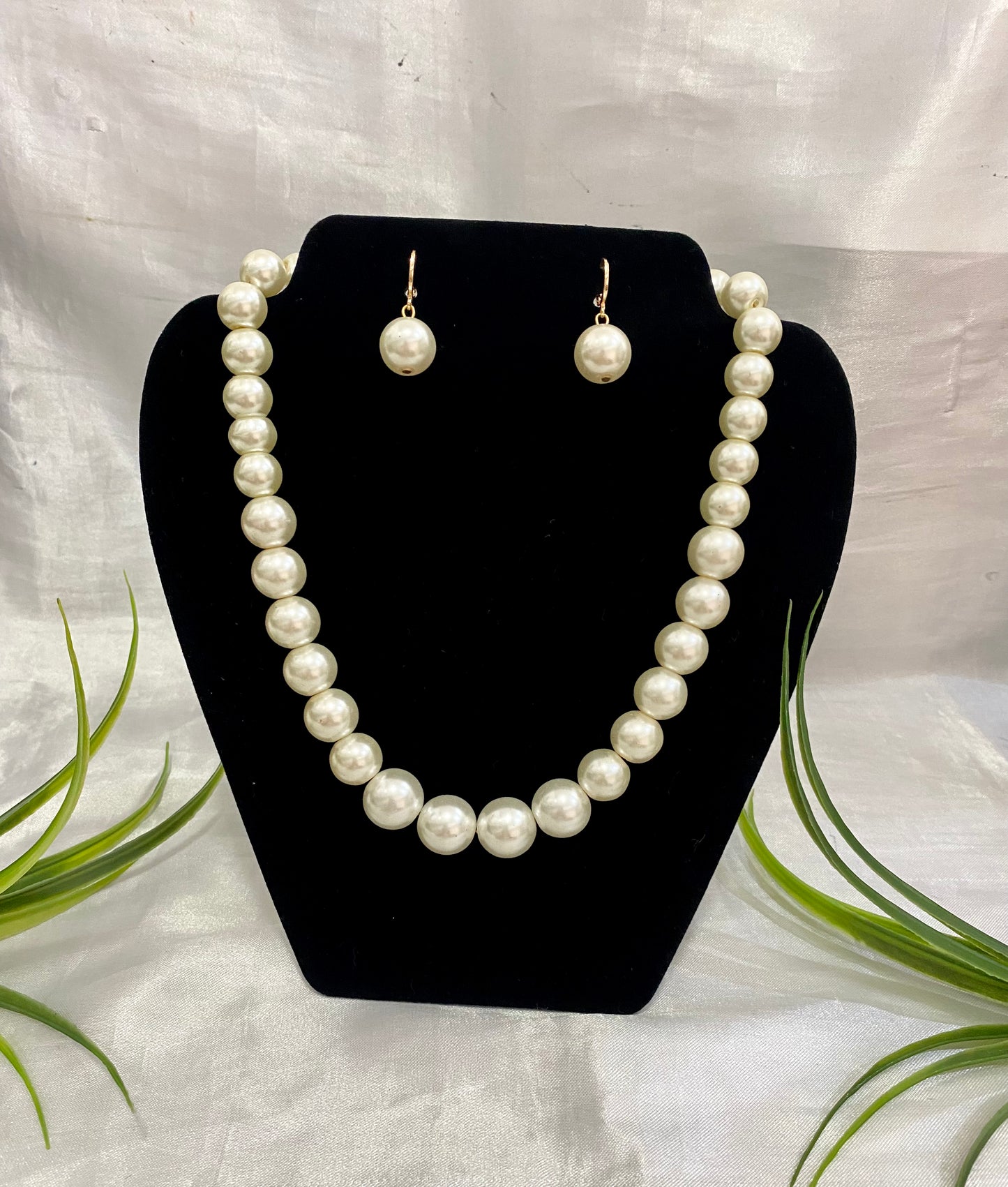 Collar y aretes de Perla #12