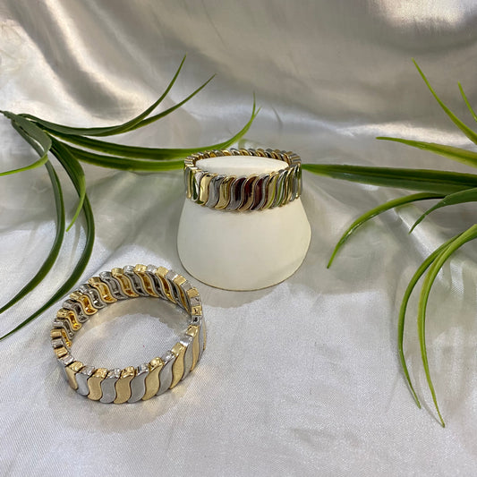 Brazalete de Acero Bicolor