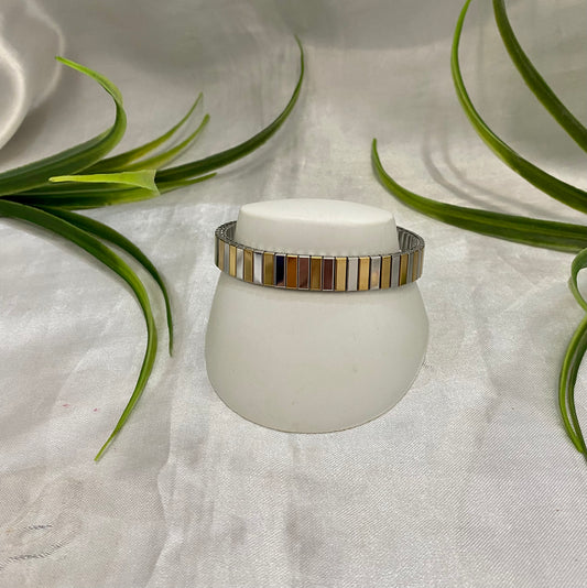 Pulsera elástica bicolor Italiana