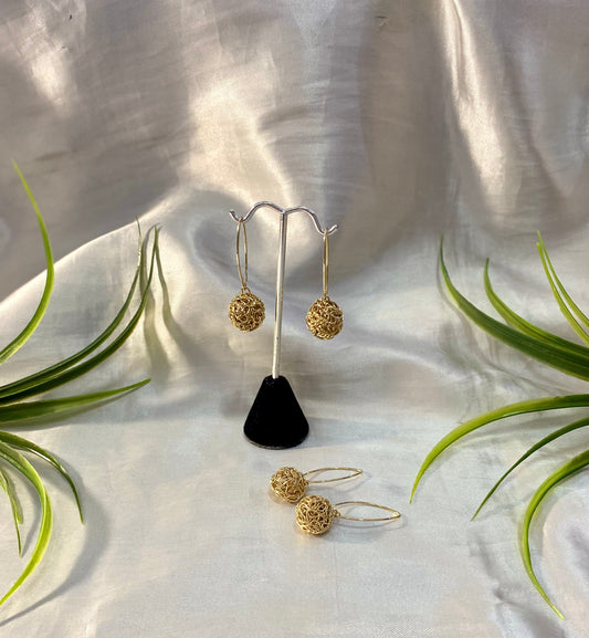 Arete tipo cereza alambre