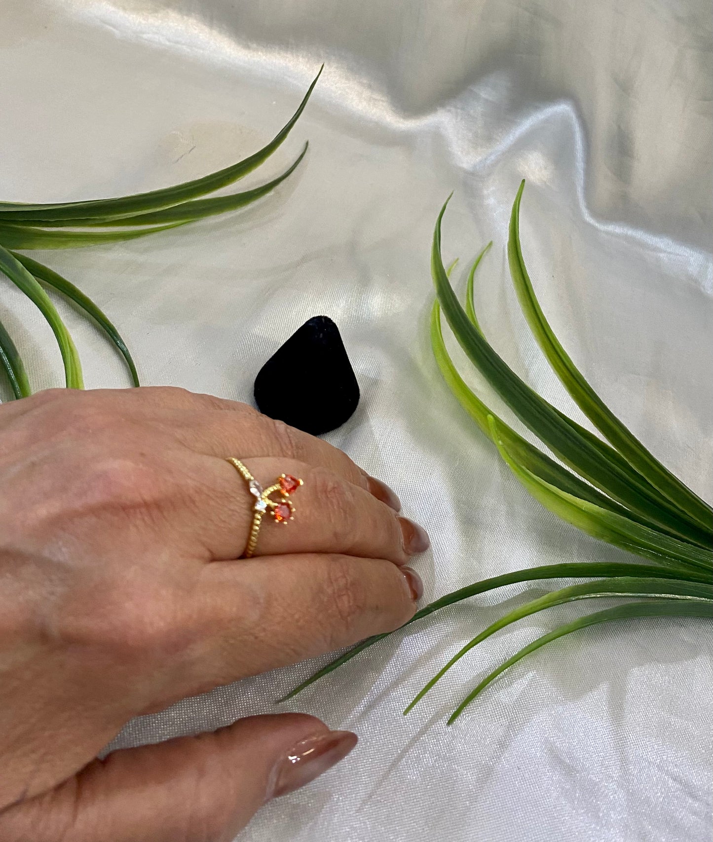 Anillo cereza Corazón mini