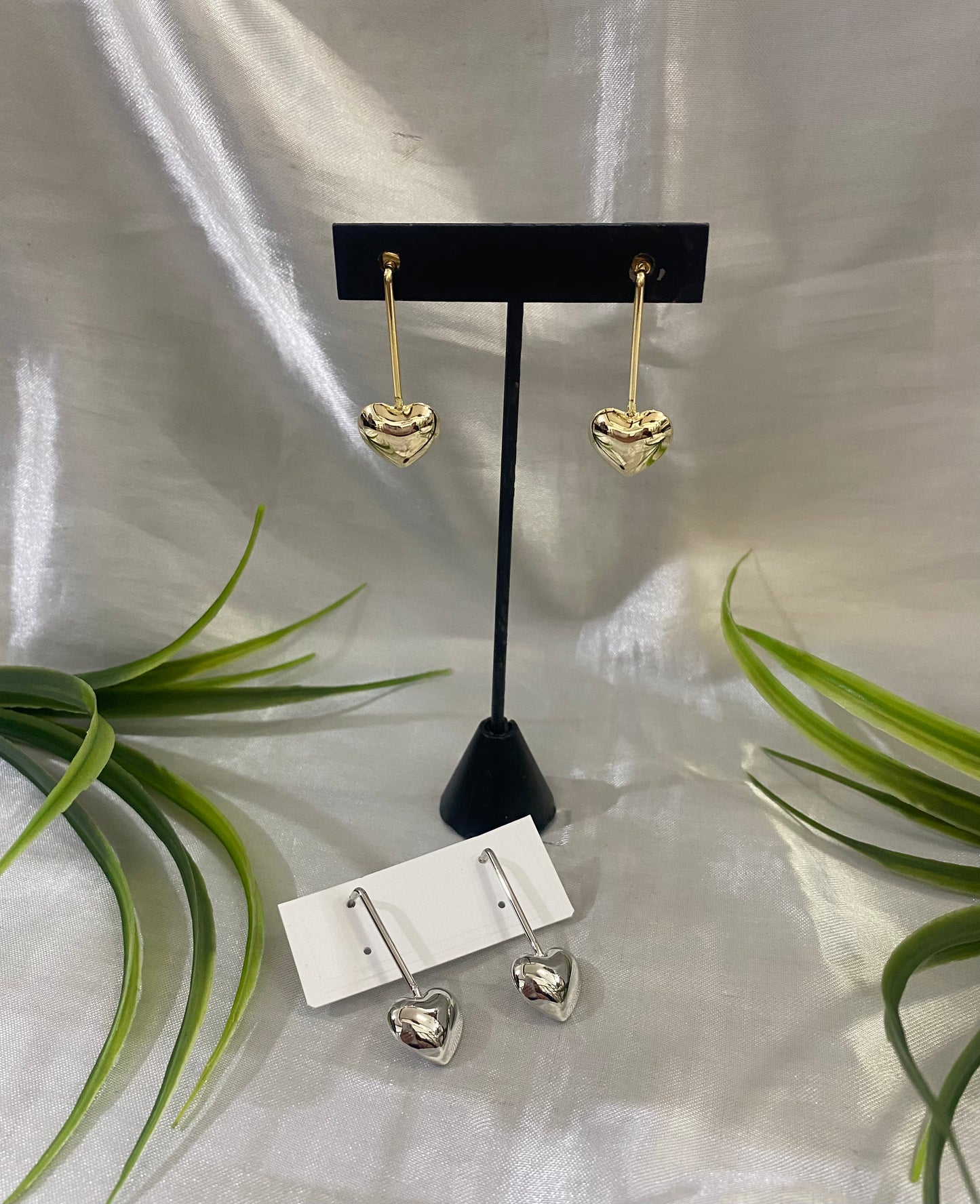 Arete columpio corazón inflado