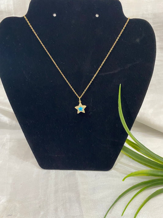 Cadena con dije Estrella 5 picos